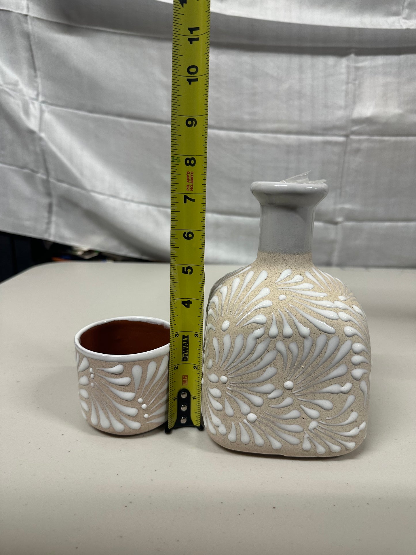 Mexican Ceramic Water Carafe