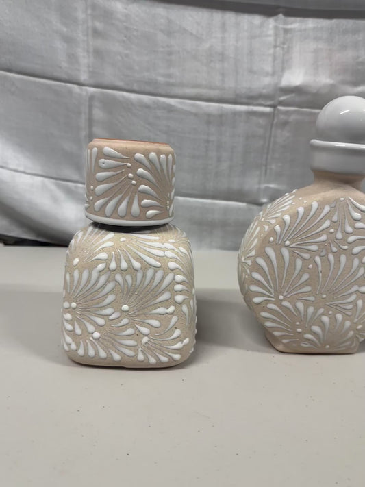 Mexican Ceramic Water Carafe